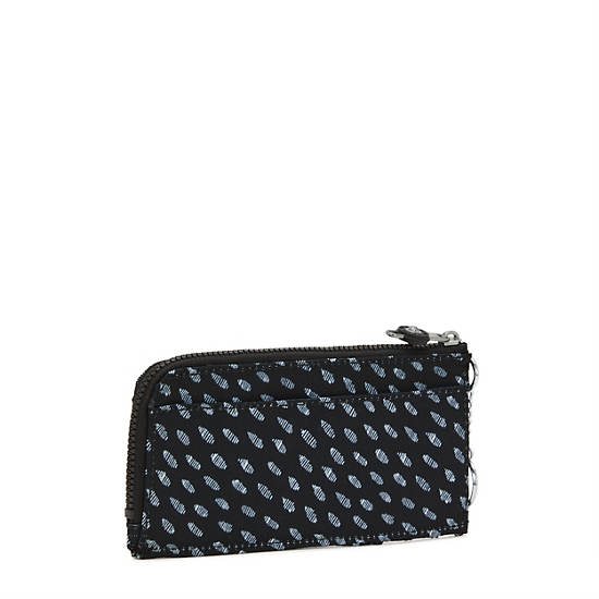 Kipling Dafni Printed Wallet Portefeuille Zwart Wit | België 1040BE